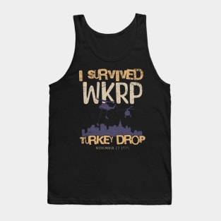I Survived Wkrp Turkey Drop Tank Top